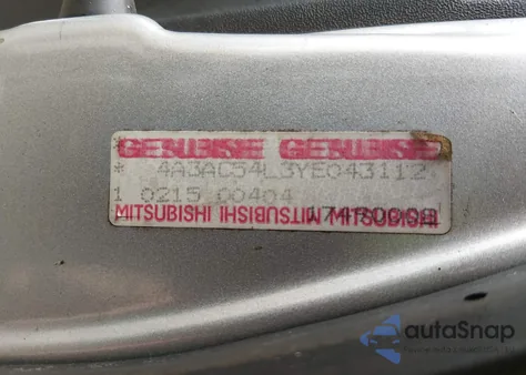 2000 Mitsubishi Eclipse Gt из США, поврежденный, VIN 4A3AC54L3YE043112